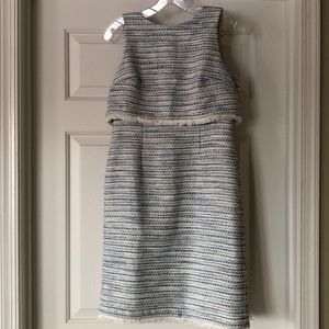 Ann Taylor Factory tweed dress two tier size 2